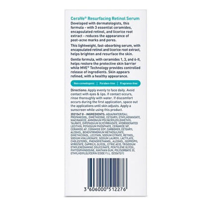CeraVe® Resurfacing Encapsulated Retinol Serum, Bottle