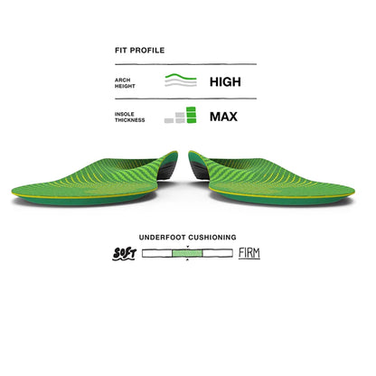 Runner Orthotic Insole Low Arch Foam Men 13.5 to 15 Gunmetal