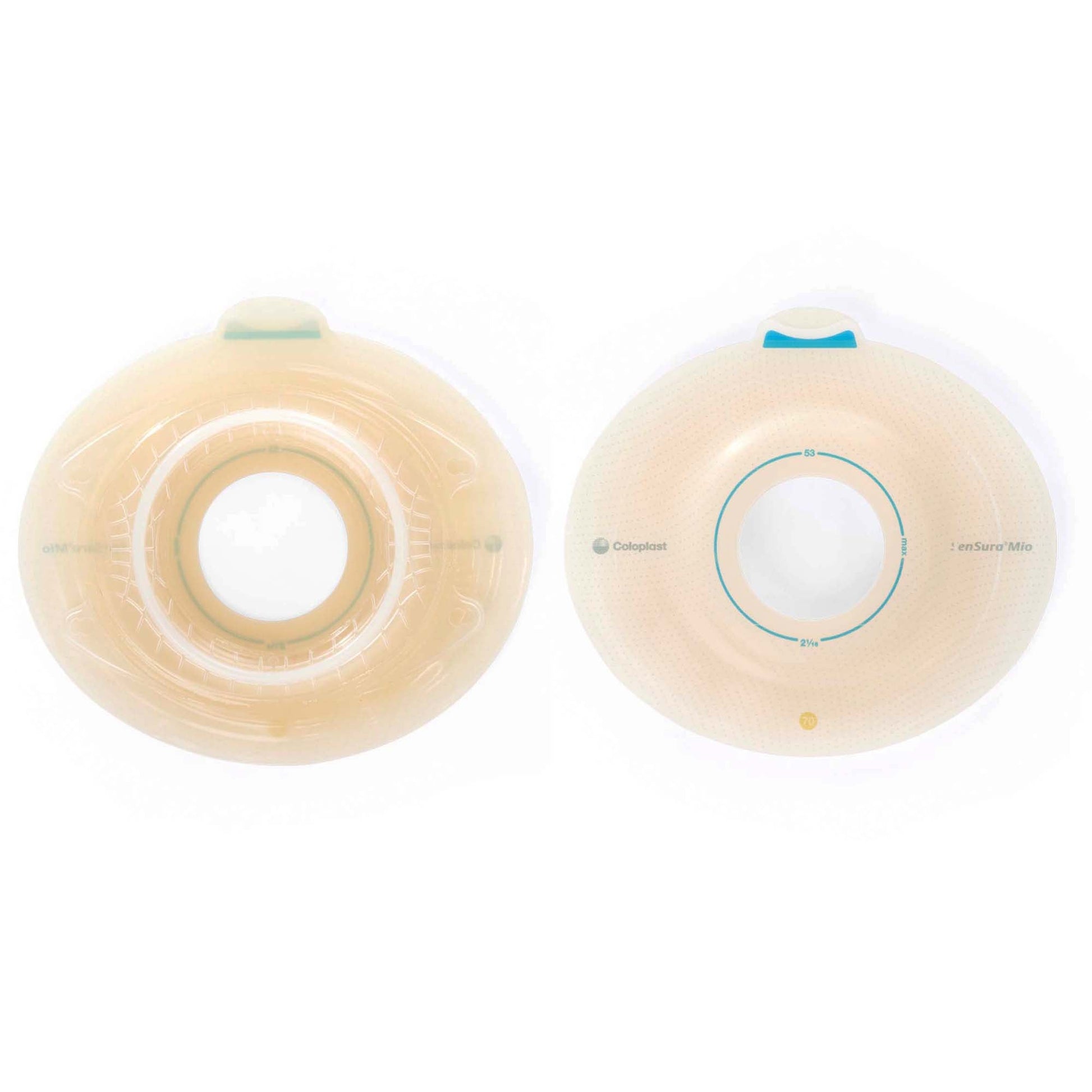 SenSura® Mio Click Convex Light Ostomy Barrier, Stoma Opening, Yellow