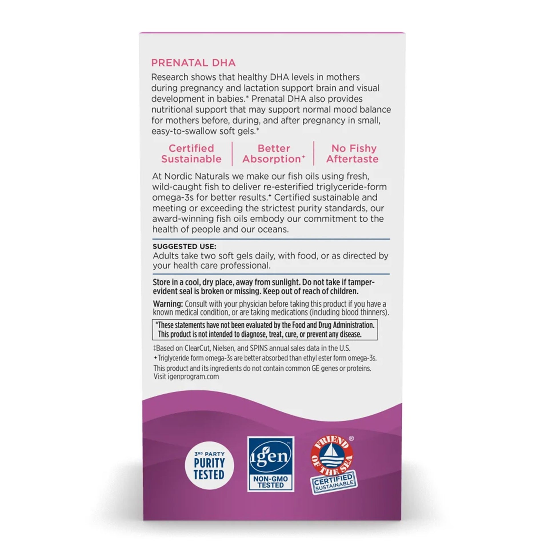 Nordic Naturals® Prenatal DHA with Vitamin D-3 Dietary Supplement