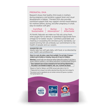Nordic Naturals® Prenatal DHA with Vitamin D-3 Dietary Supplement