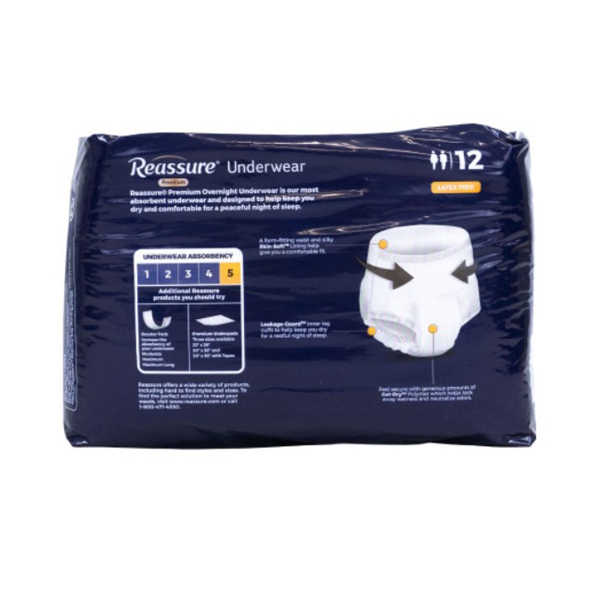 Reassure® Premium Overnight Absorbent Underwear