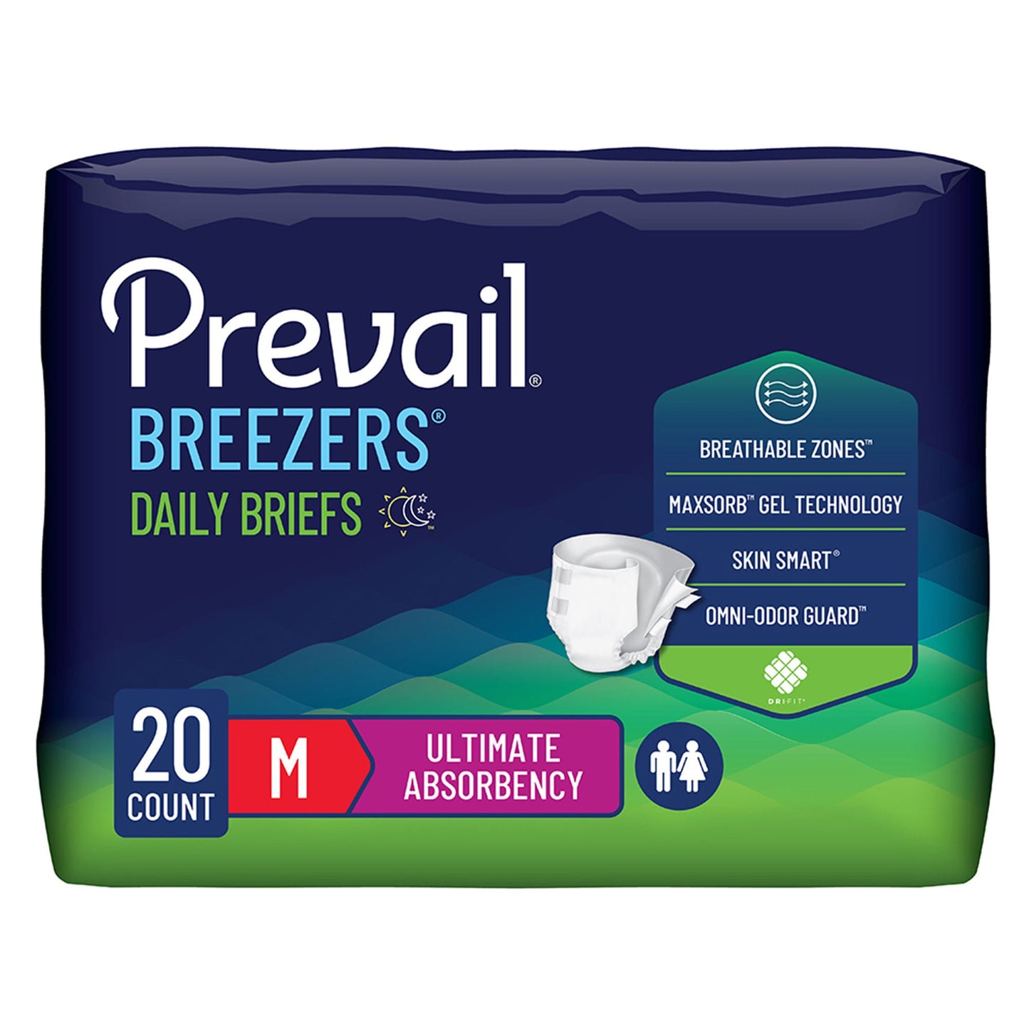 Prevail® Breezers® Ultimate Absorbency Incontinence Briefs