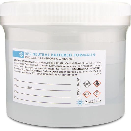 StatLab Prefilled Formalin Container, Fill in 1,000 mL