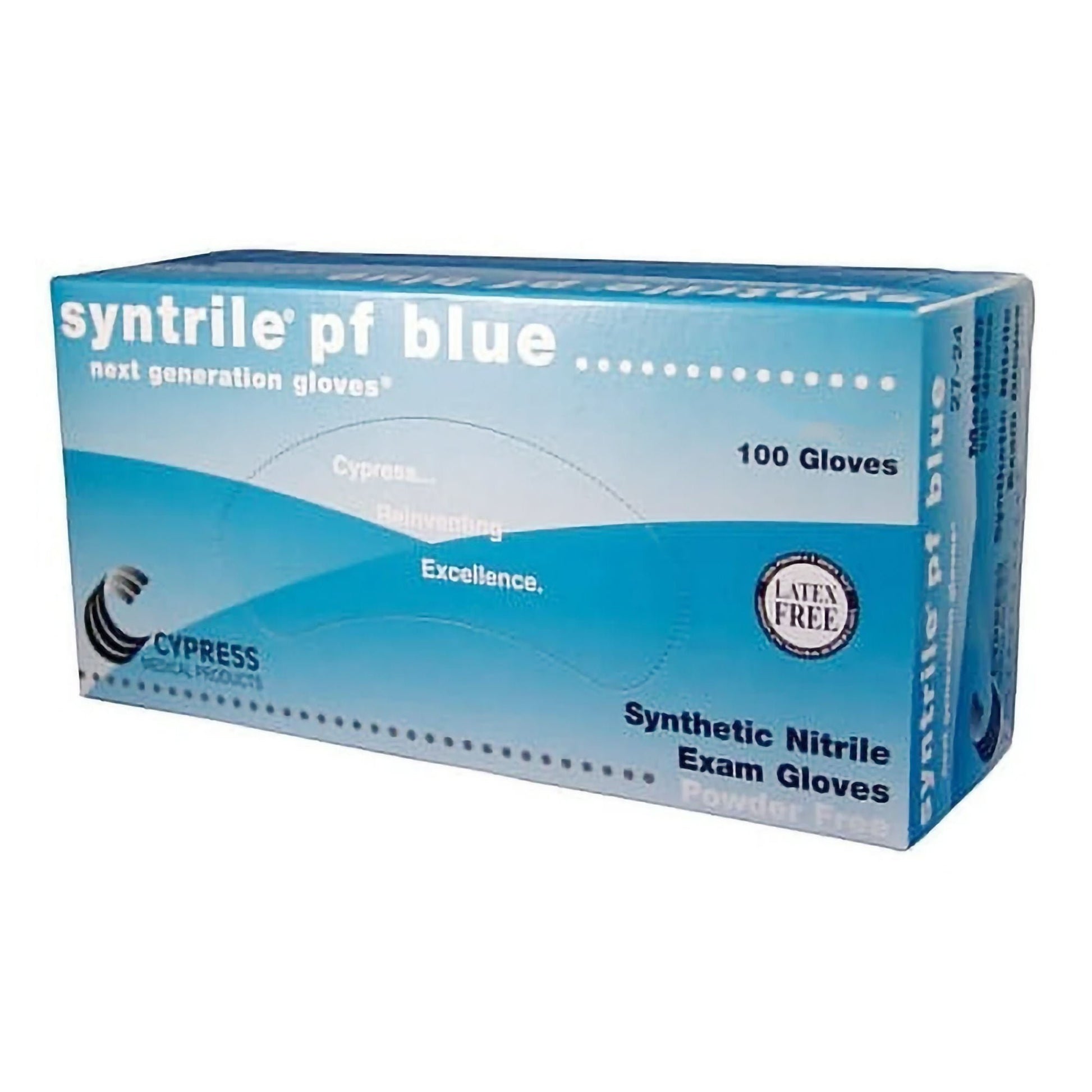 Syntrile® pf Nitrile Exam Gloves, Blue - view 2