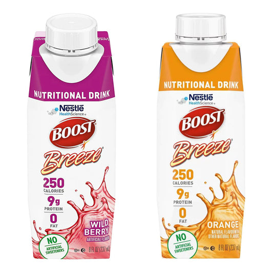 Boost Breeze® Variety (Orange, Wild Berry) Nutritional Drink, carton