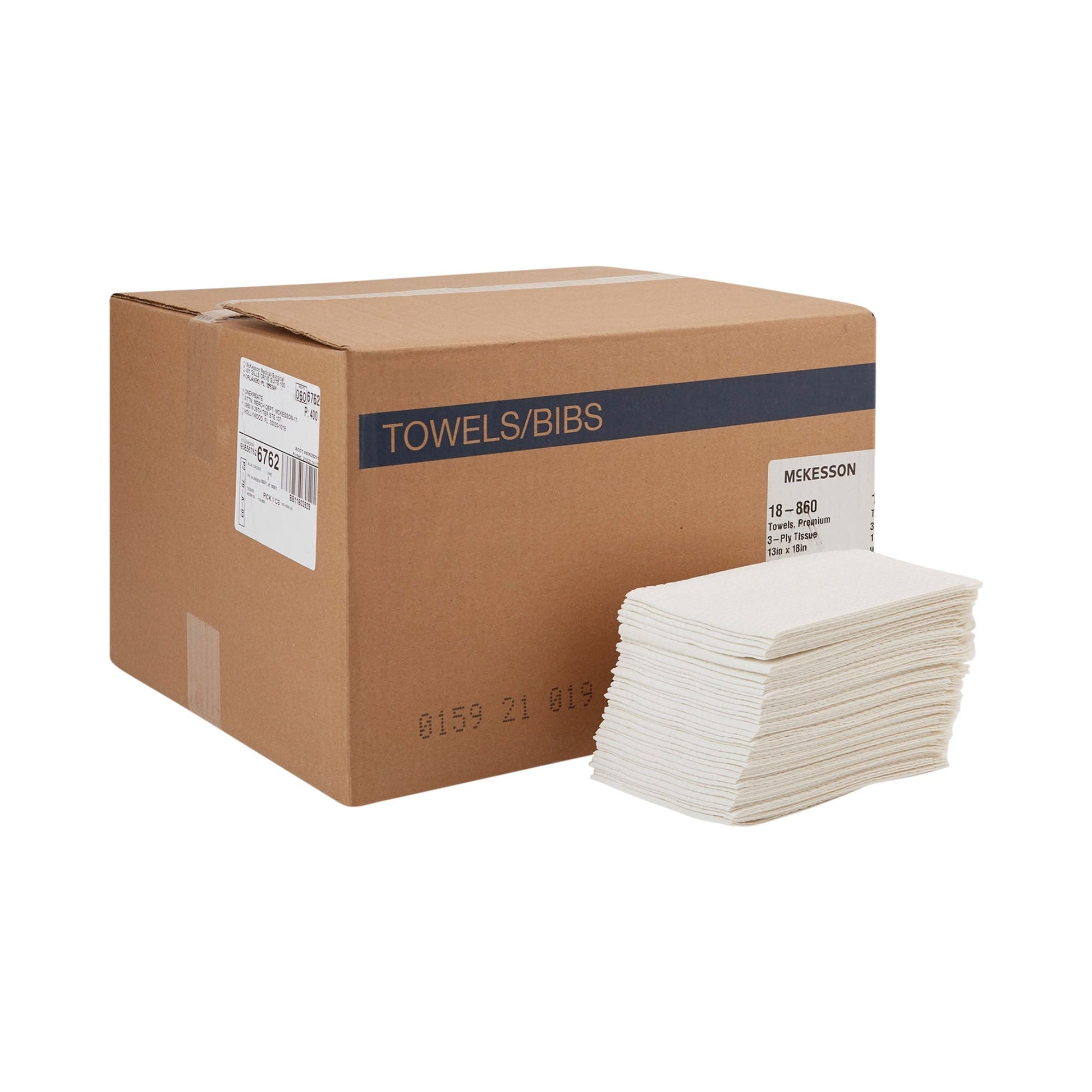 McKesson Nonsterile White Procedure Towels