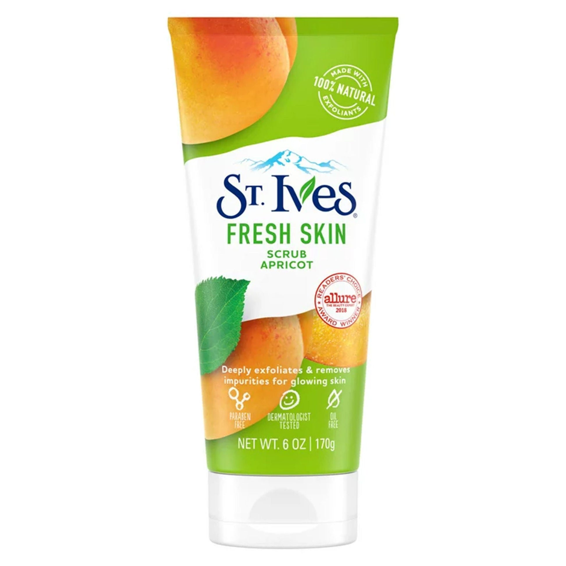 St. Ives® Fresh Skin Exfoliant Apricot Scrub, Tube