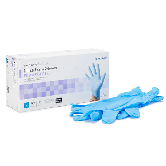 McKesson Confiderm® 6.5CX Nitrile Exam Gloves, Blue