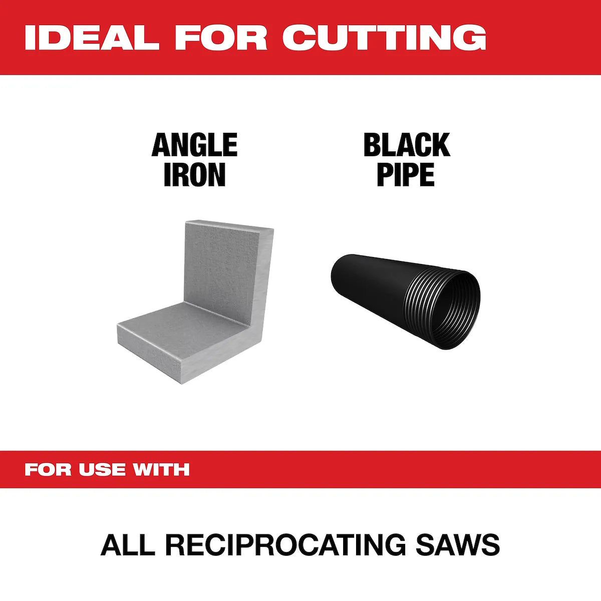 Milwaukee 9" 14 TPI TORCH SAWZALL Blade for Medium Metal (5 PK) 48-00-5787 | 9 in Blade Length, 5-Piece