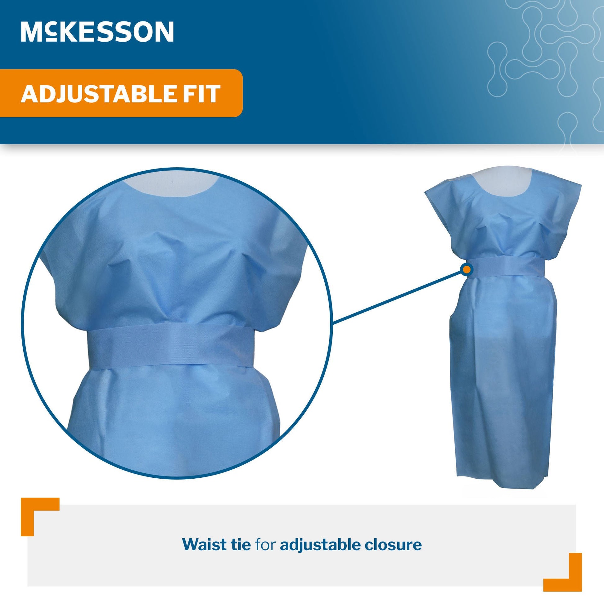 McKesson SMS Fluid Resistant Exam Gown