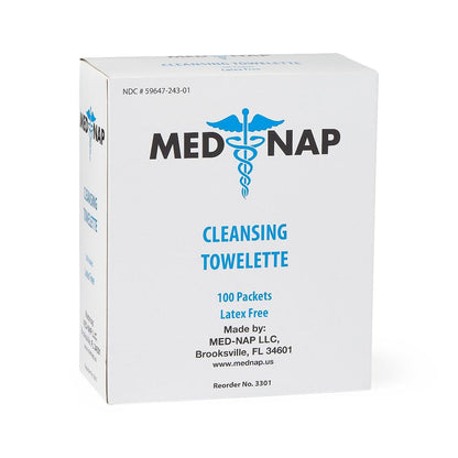 Med Nap Antiseptic Skin Towelette Individual Packet Alcohol Scent