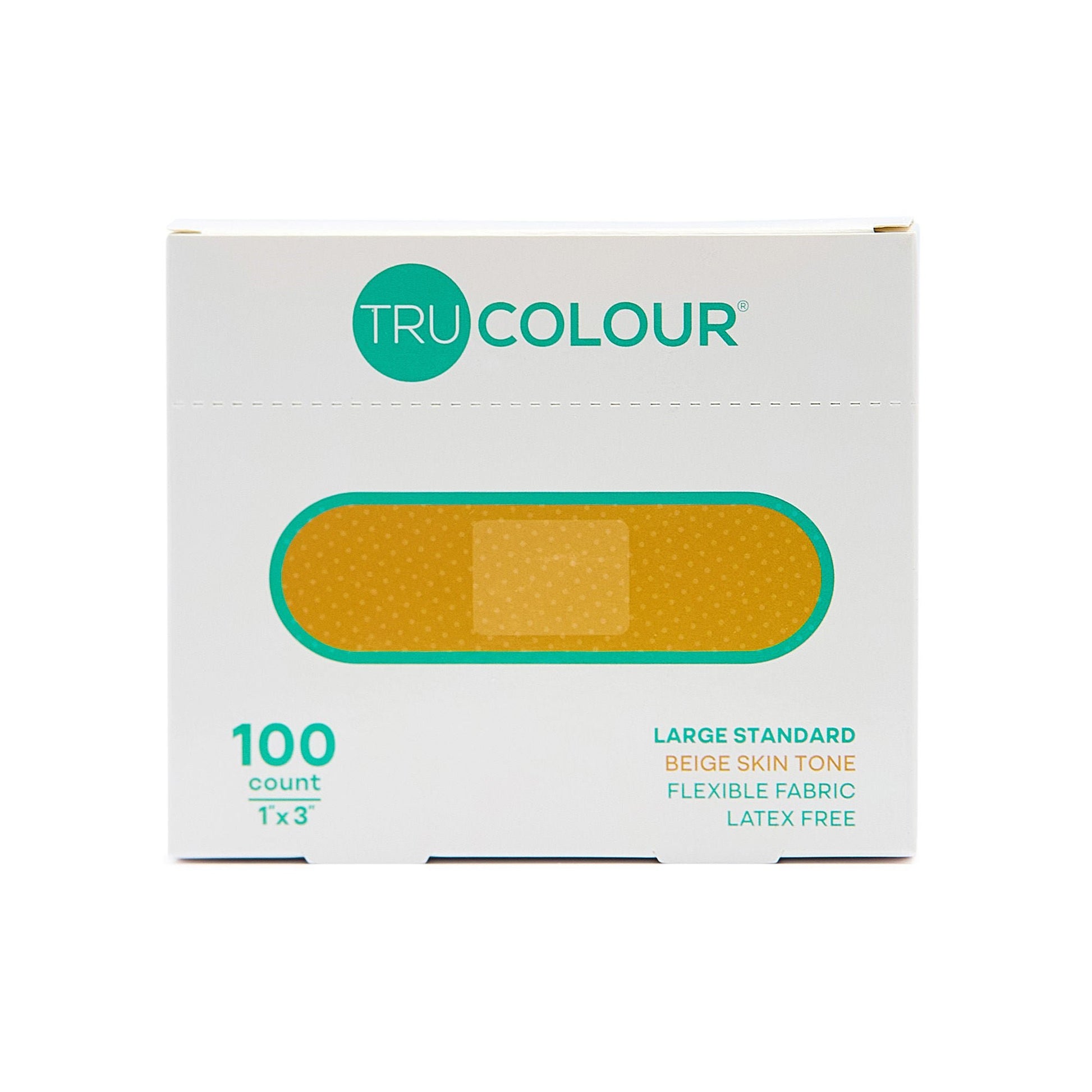 Tru-Colour Skin Tone Shade Fabric Bandage Adhesive Strips – Beige