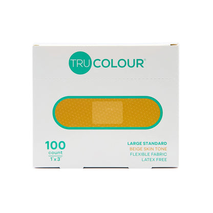 Tru-Colour Skin Tone Shade Fabric Bandage Adhesive Strips – Beige
