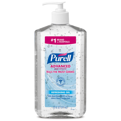 Purell® Advanced Hand Sanitizer 70% Ethyl Alcohol Gel, Pump Bottle