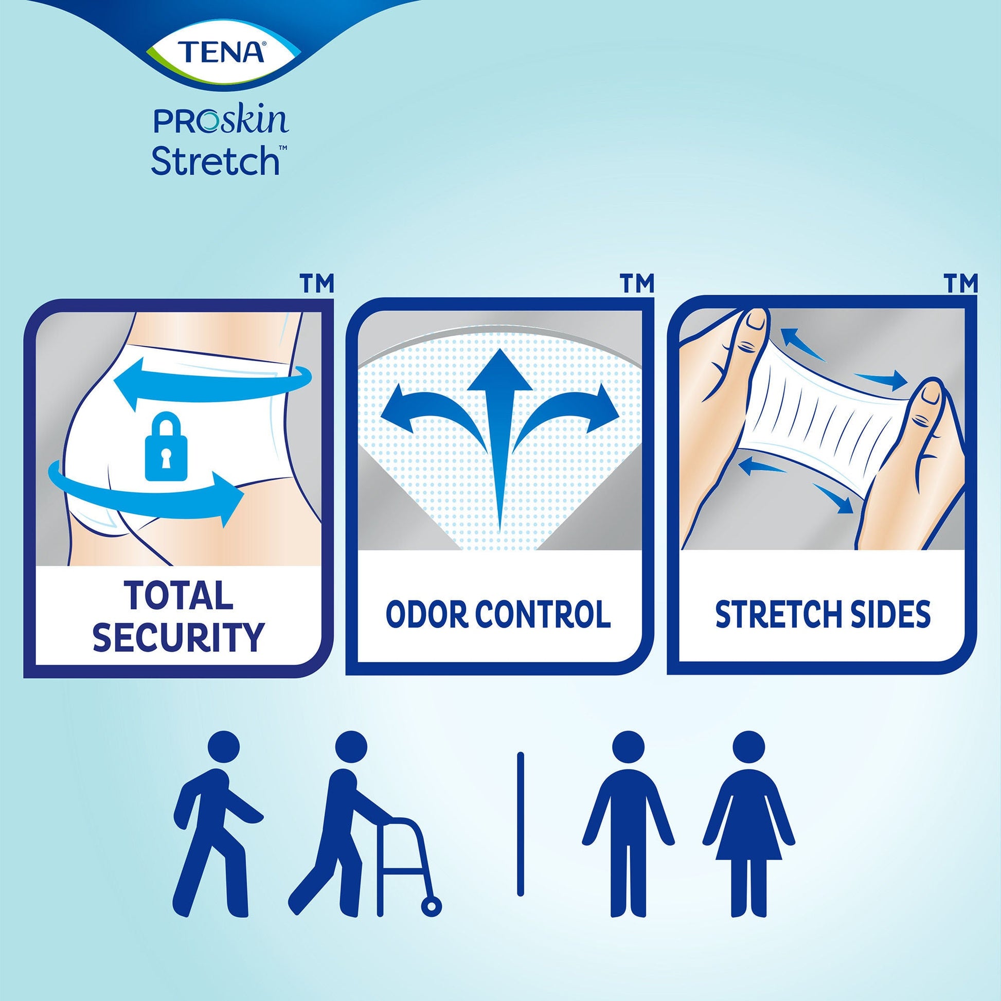 Tena® ProSkin Stretch™ Ultra Incontinence Brief, Large / Extra Large