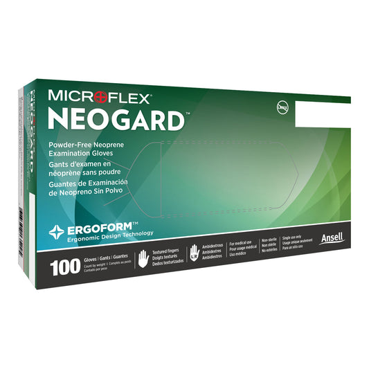 Neogard® Polychloroprene Exam Gloves, Green