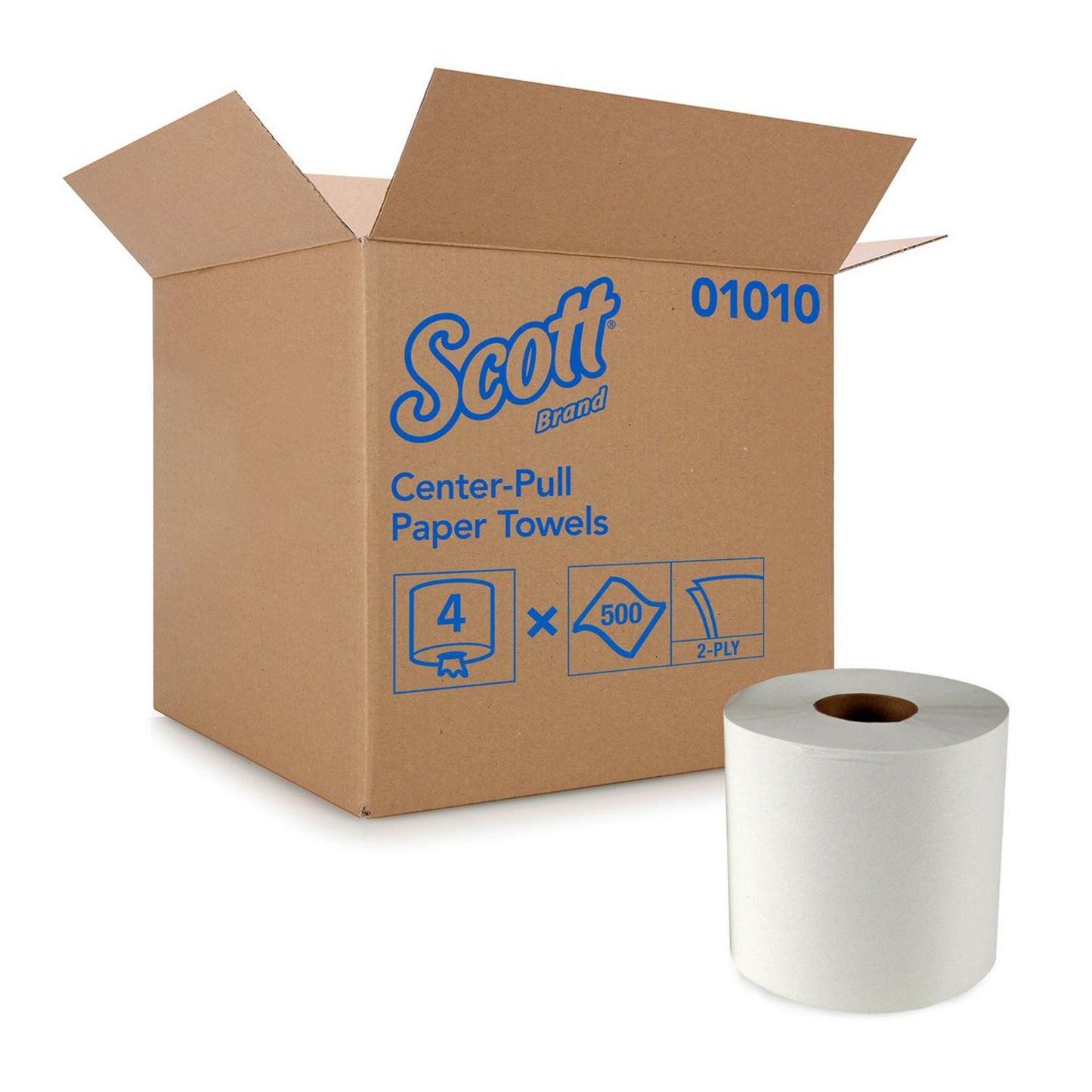 Scott Paper Towel Center-Pull Roll, Perforated