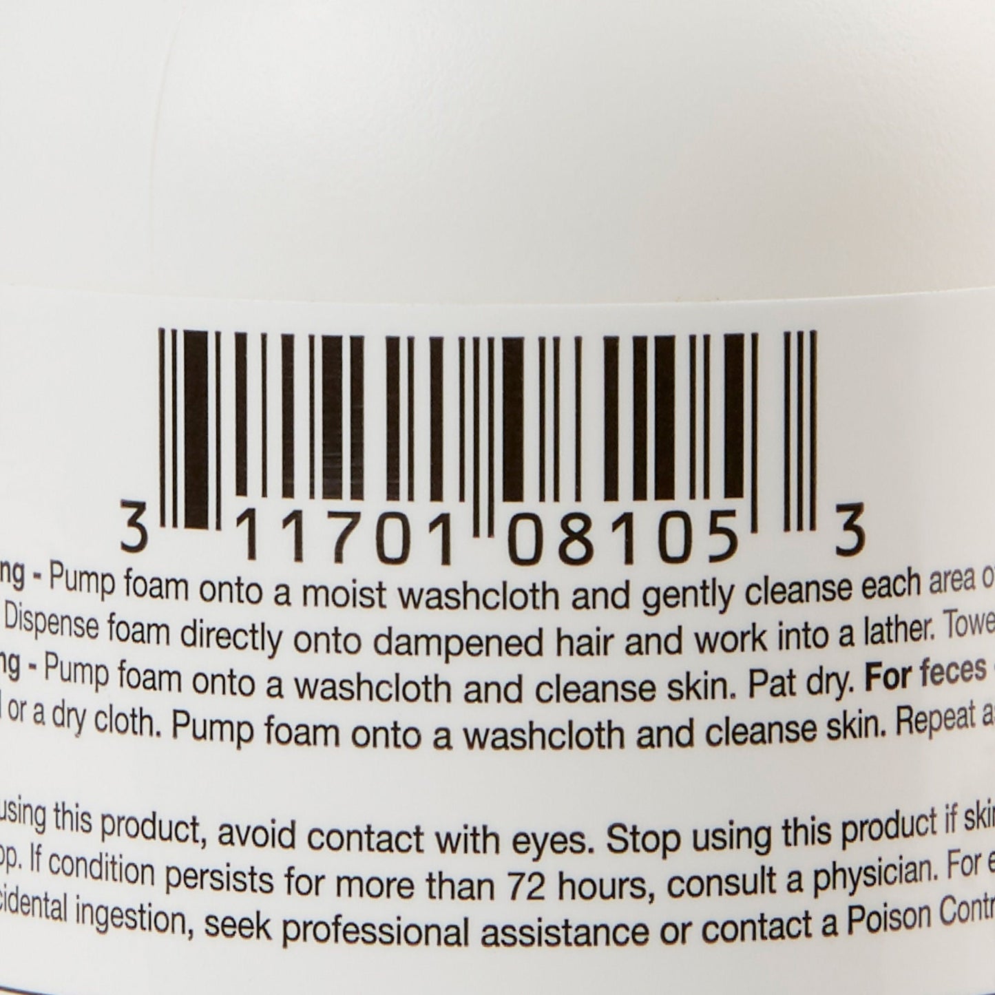 Bedside-Care® Foam Cleanser, Unscented, Shampoo and Body Wash, bottle