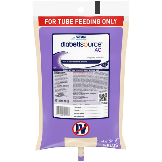 Diabetisource® AC Tube Feeding Formula, Ready to Hang Prefilled Container