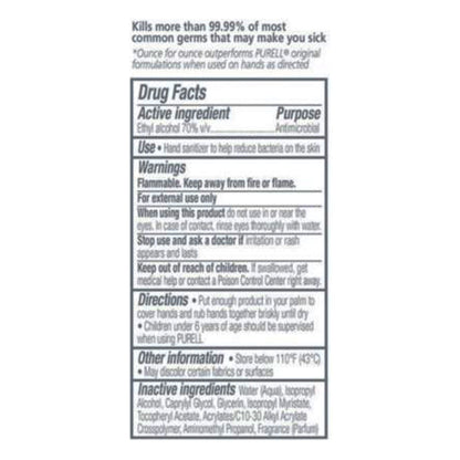 Purell® Advanced Hand Sanitizer 70% Alcohol Gel, Bottle, Fruit Scent