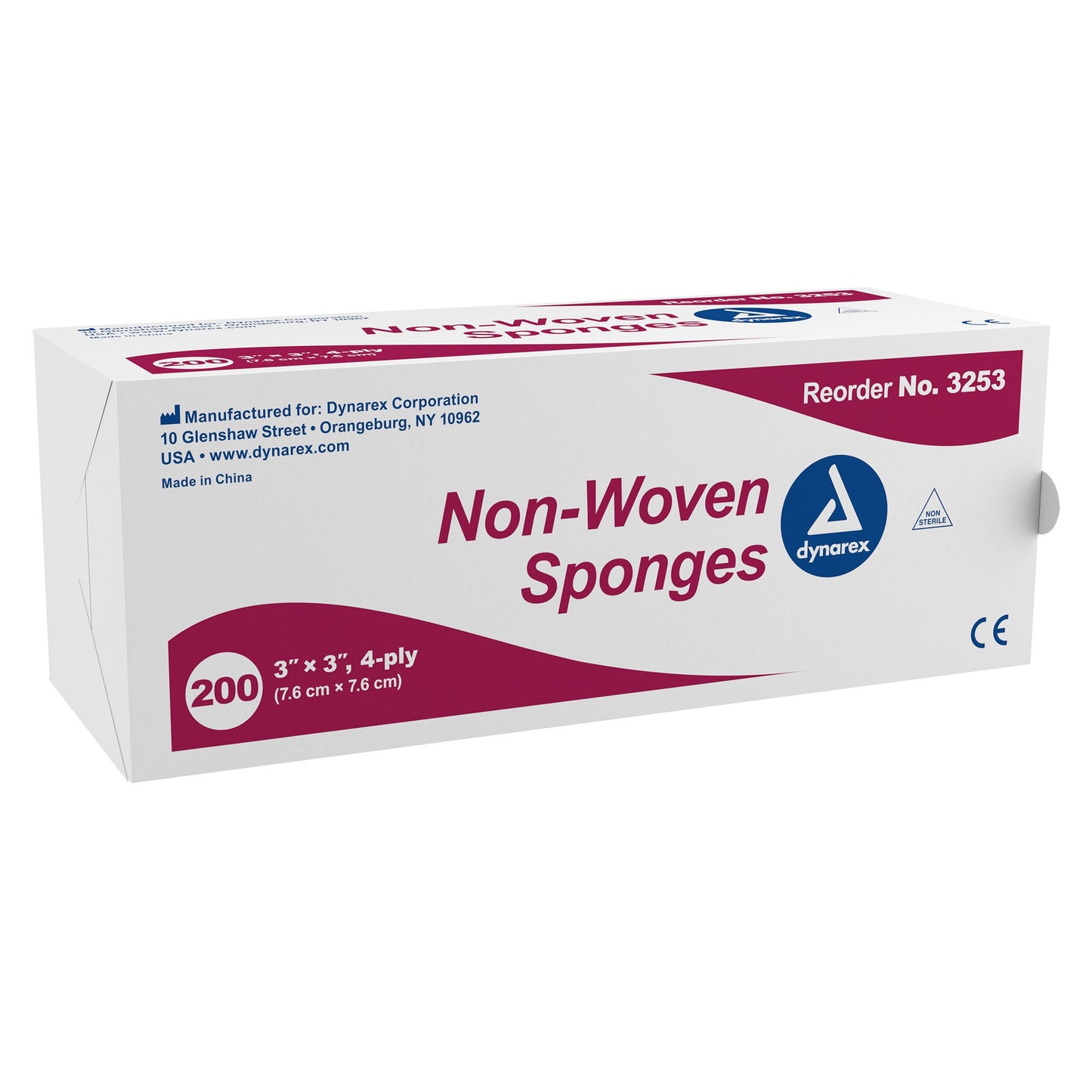 dynarex Nonwoven Sponge, 4-Ply