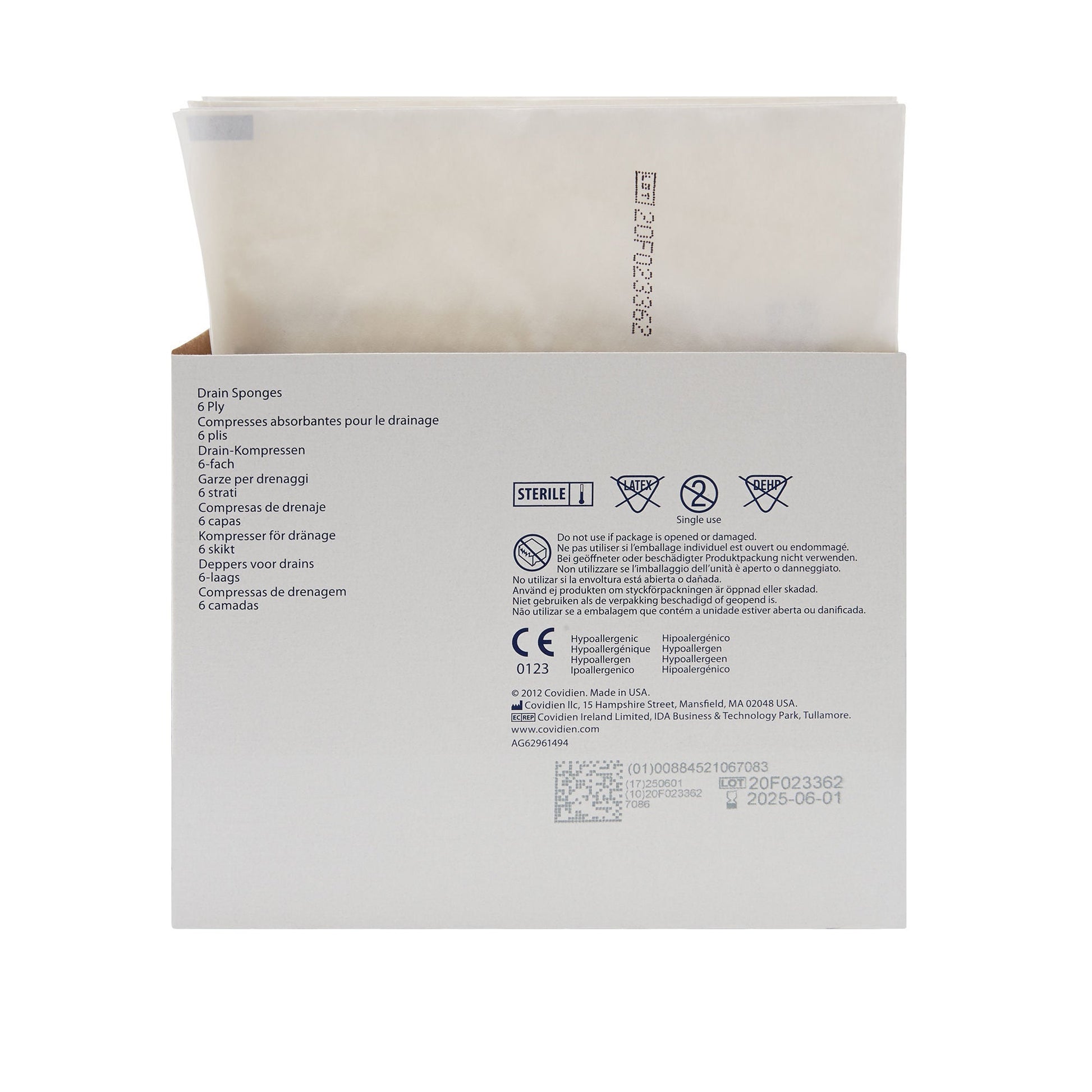 Excilon™ I.V. / Drain Split Dressing, 6-Ply