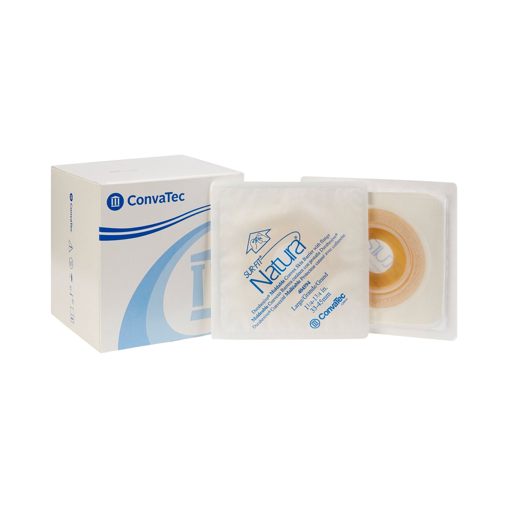 Sur-Fit Natura® Durahesive Ostomy Barrier, Flange, Fits 33 – 45mm Stomas