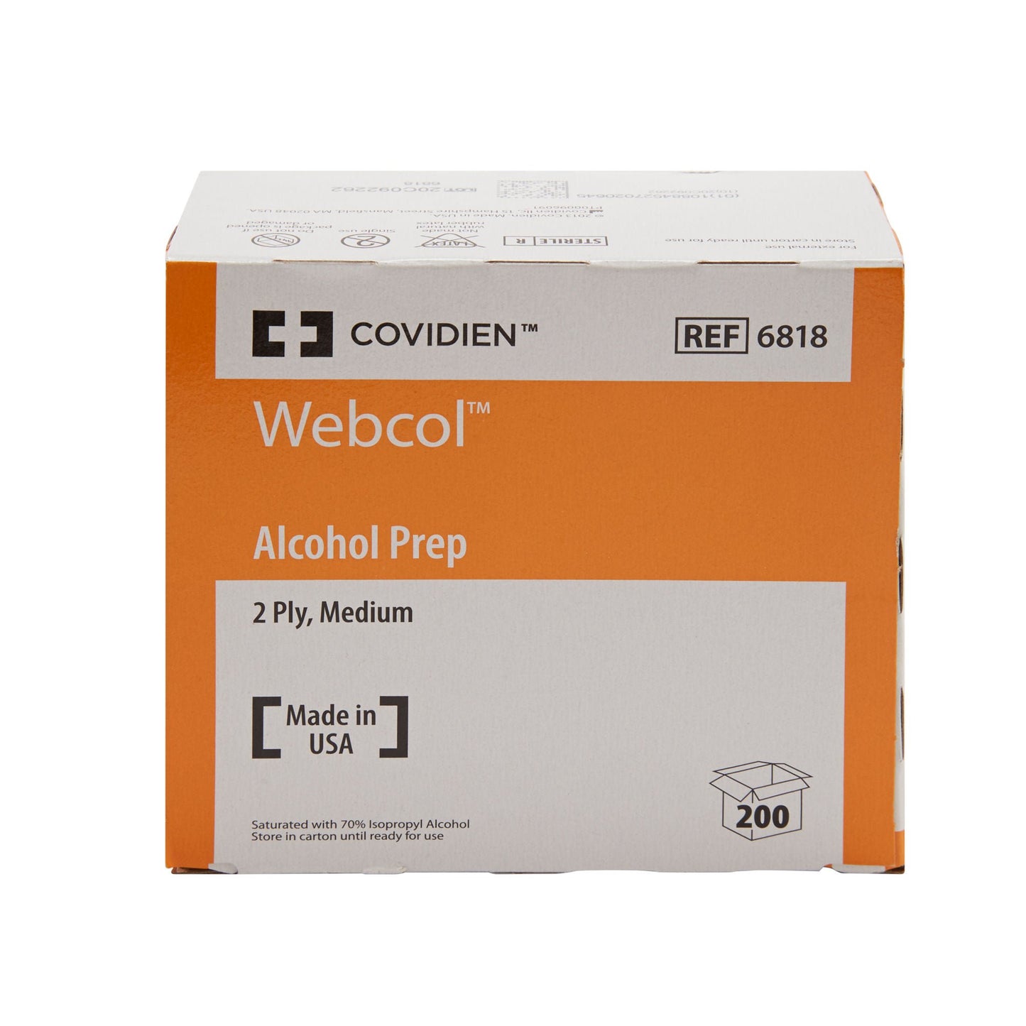 Webcol™ Alcohol Prep Pad, Individual Packets