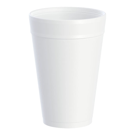 Dart J Cup® White Styrofoam Drinking Cup, capacity