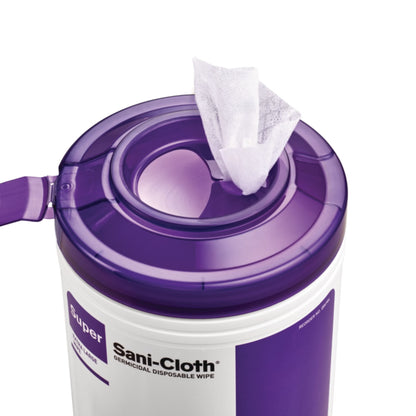 Super Sani-Cloth® Germicidal Disinfectant Wipes, Canister, 160 ct.