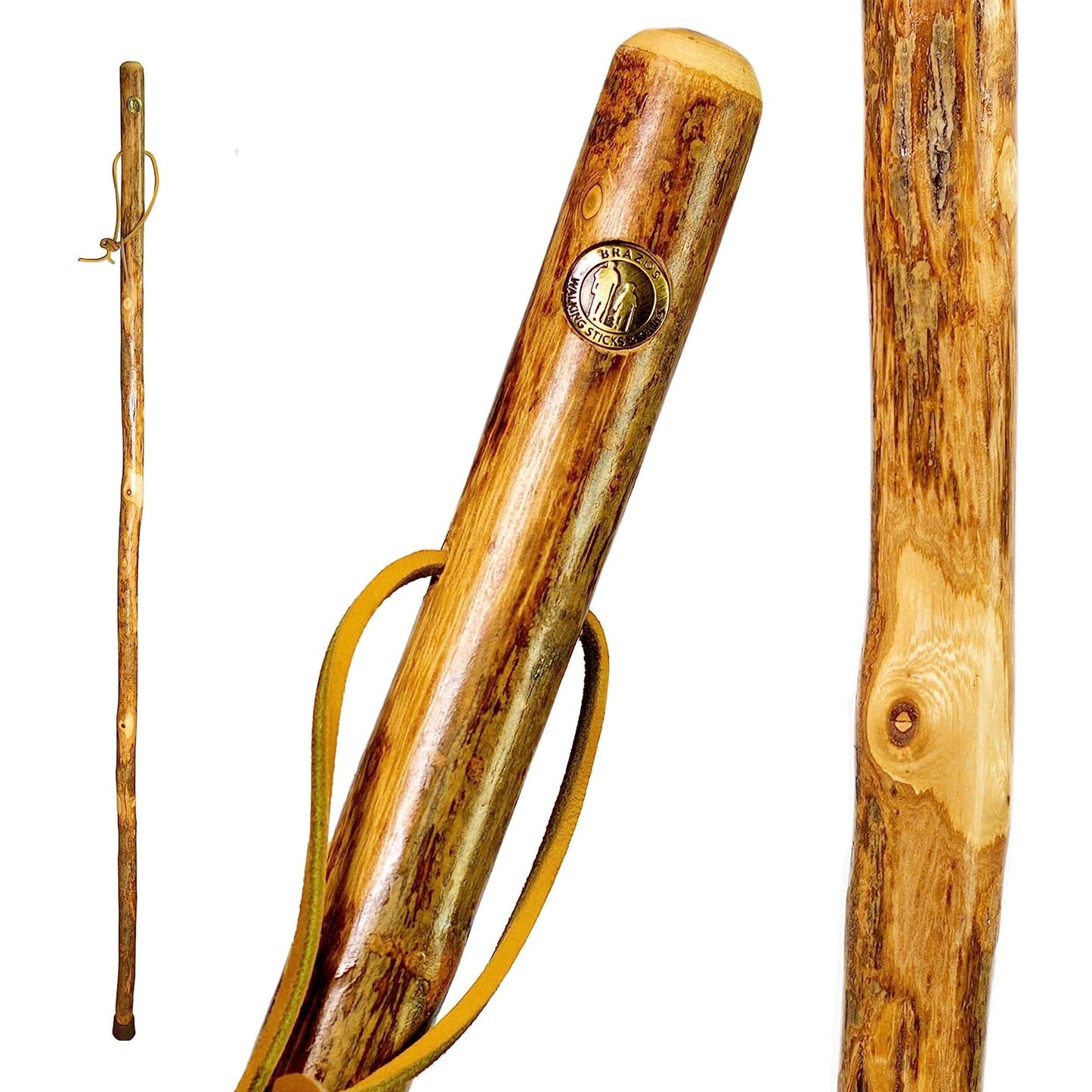 Brazos™ Assorted Hardwood Rustic Walking Stick, 41-Inch