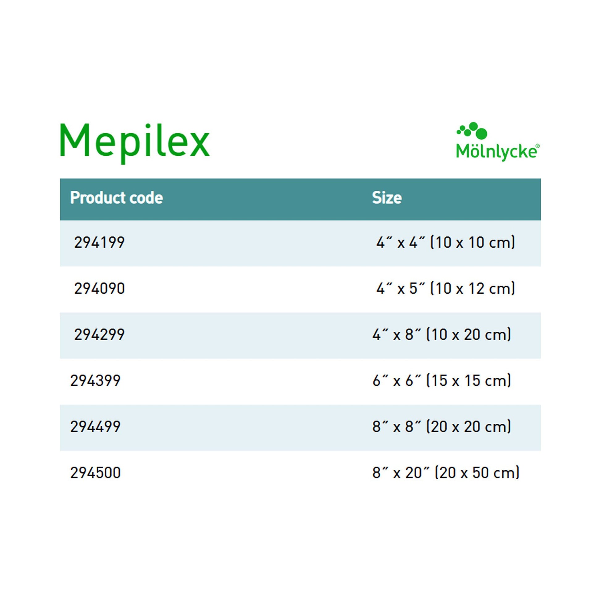 Mepilex® Silicone Adhesive without Border Silicone Foam Dressing