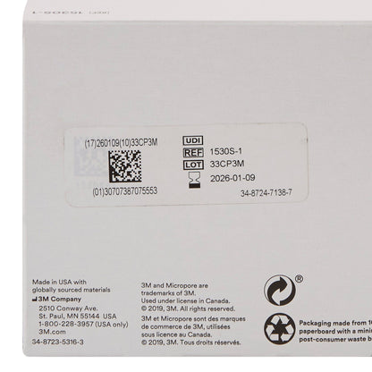 3M™ Micropore™ Paper Medical Tape, White