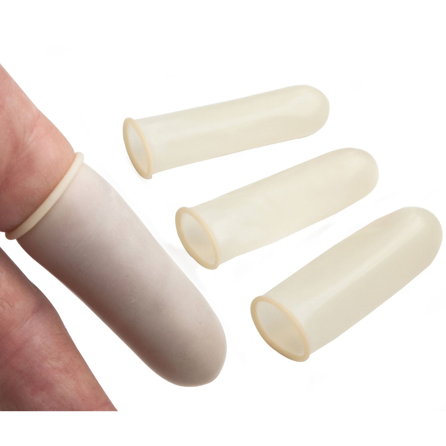 Tech-Med® Nitrile Finger Cots, White - view 3