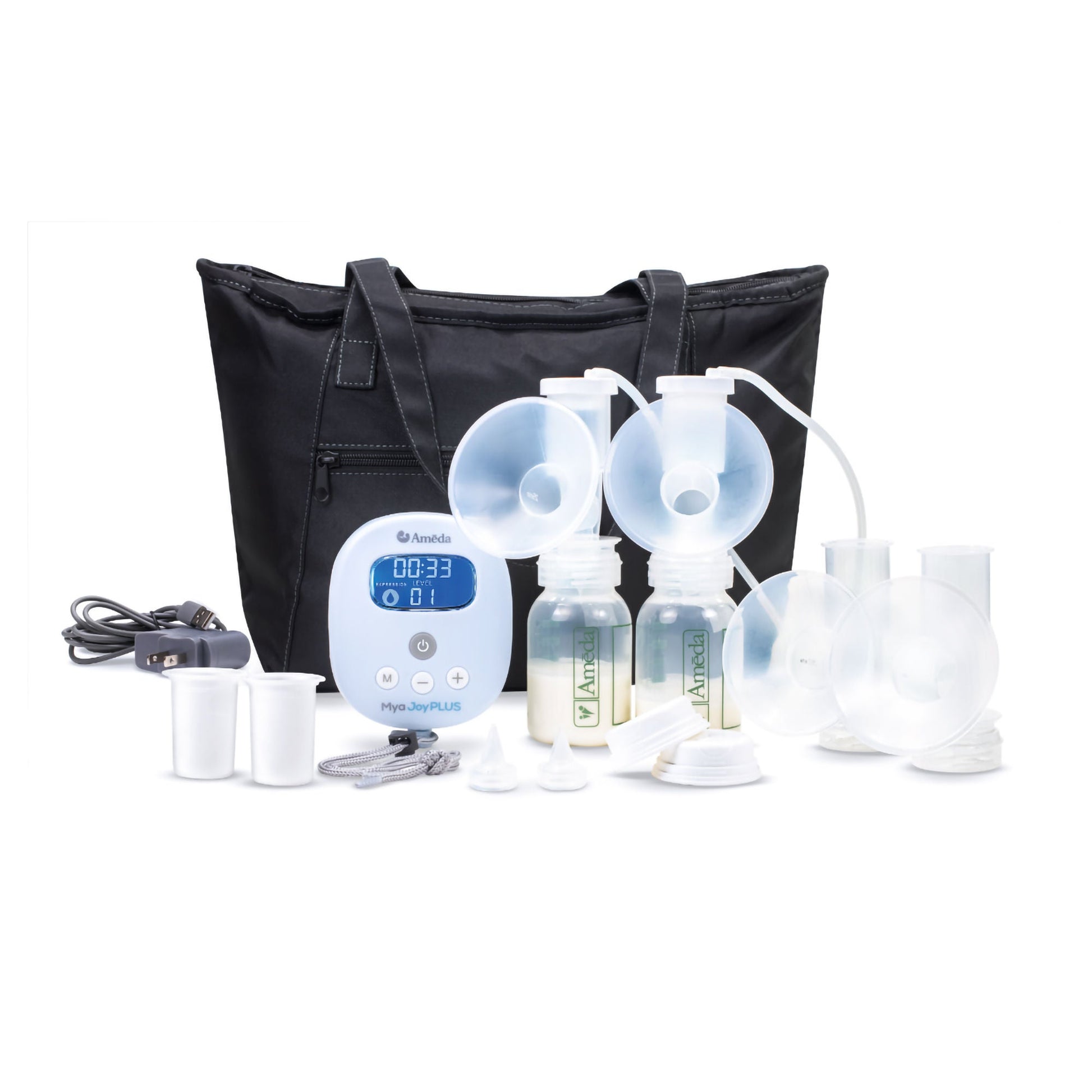 Double Electric Breast Pump Kit Ameda® Mya™ Joy Plus