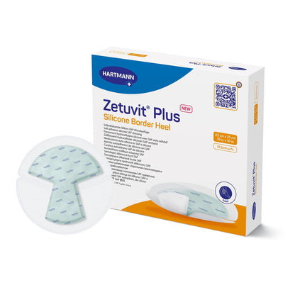 Zetuvit® Plus Silicone Border Super Absorbent Dressing, Heel