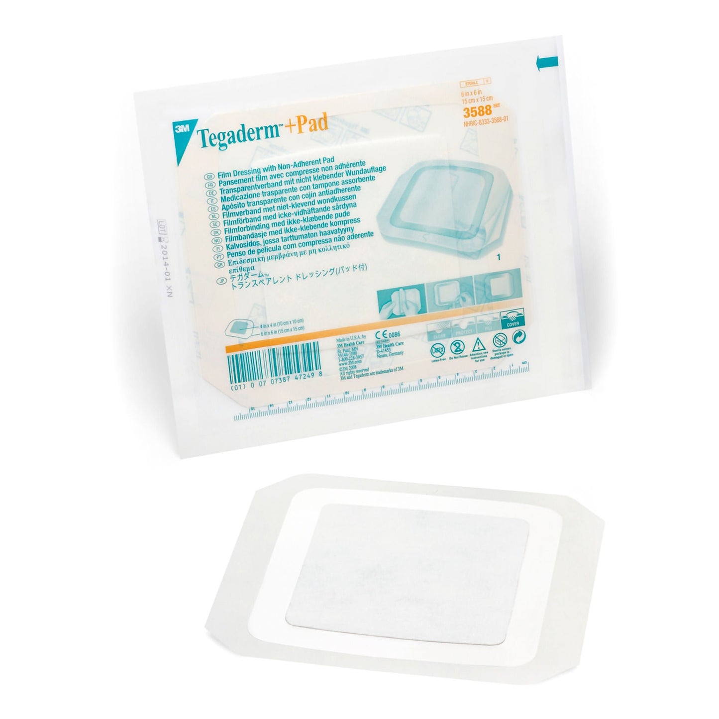 3M™ Tegaderm™ +Pad Film Dressing with nonadherent Pad