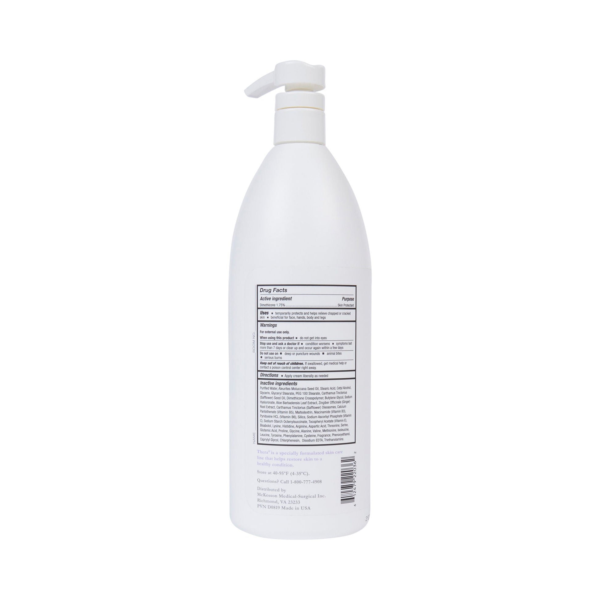 McKesson Thera® Moisturizing Cream Pump, Pump Bottle