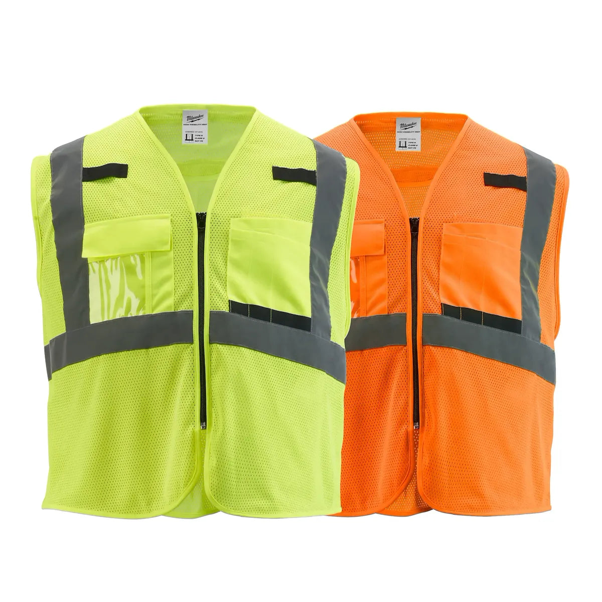 Milwaukee Class 2 High Visibility Orange Mesh Safety Vest - S/M 48-73-5117