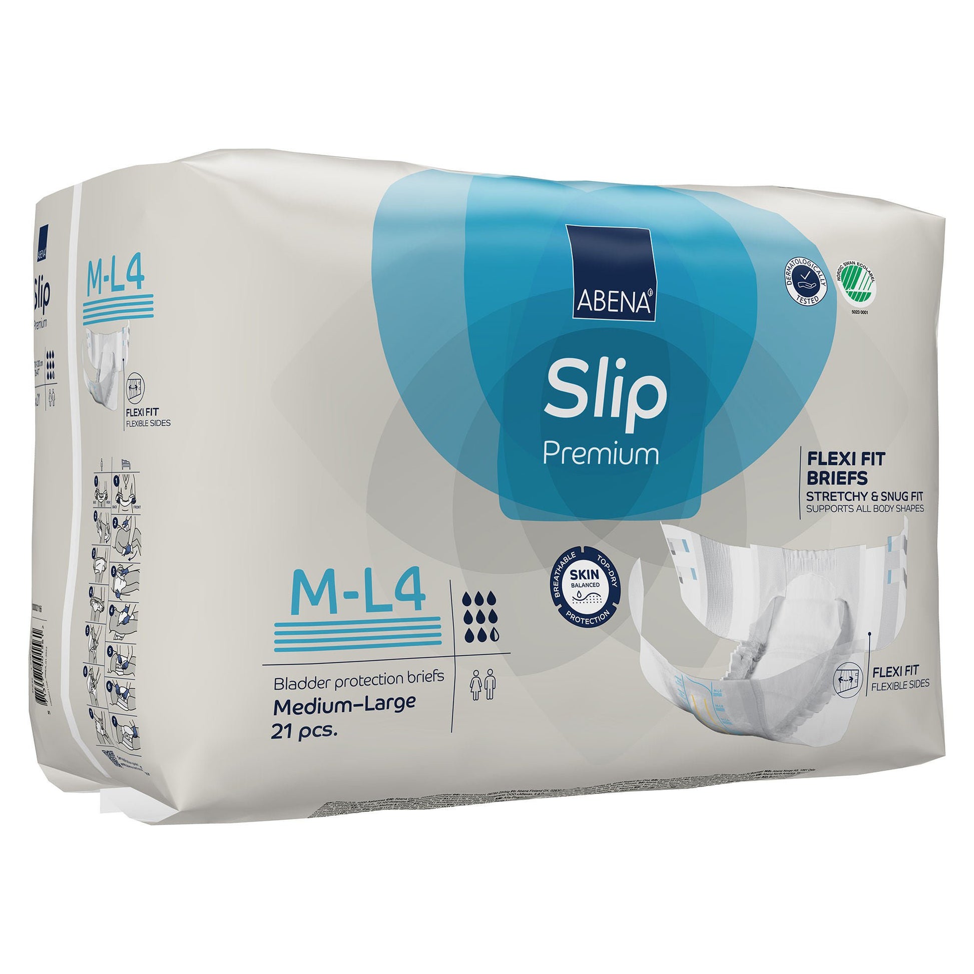 Abena® Slip Premium Flexi Fit Incontinence Briefs, M-L4