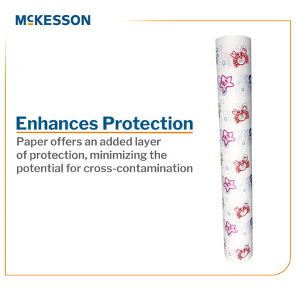 McKesson Table Paper 18 Inch Width 225 Foot Length Print (Sea Friends) Smooth