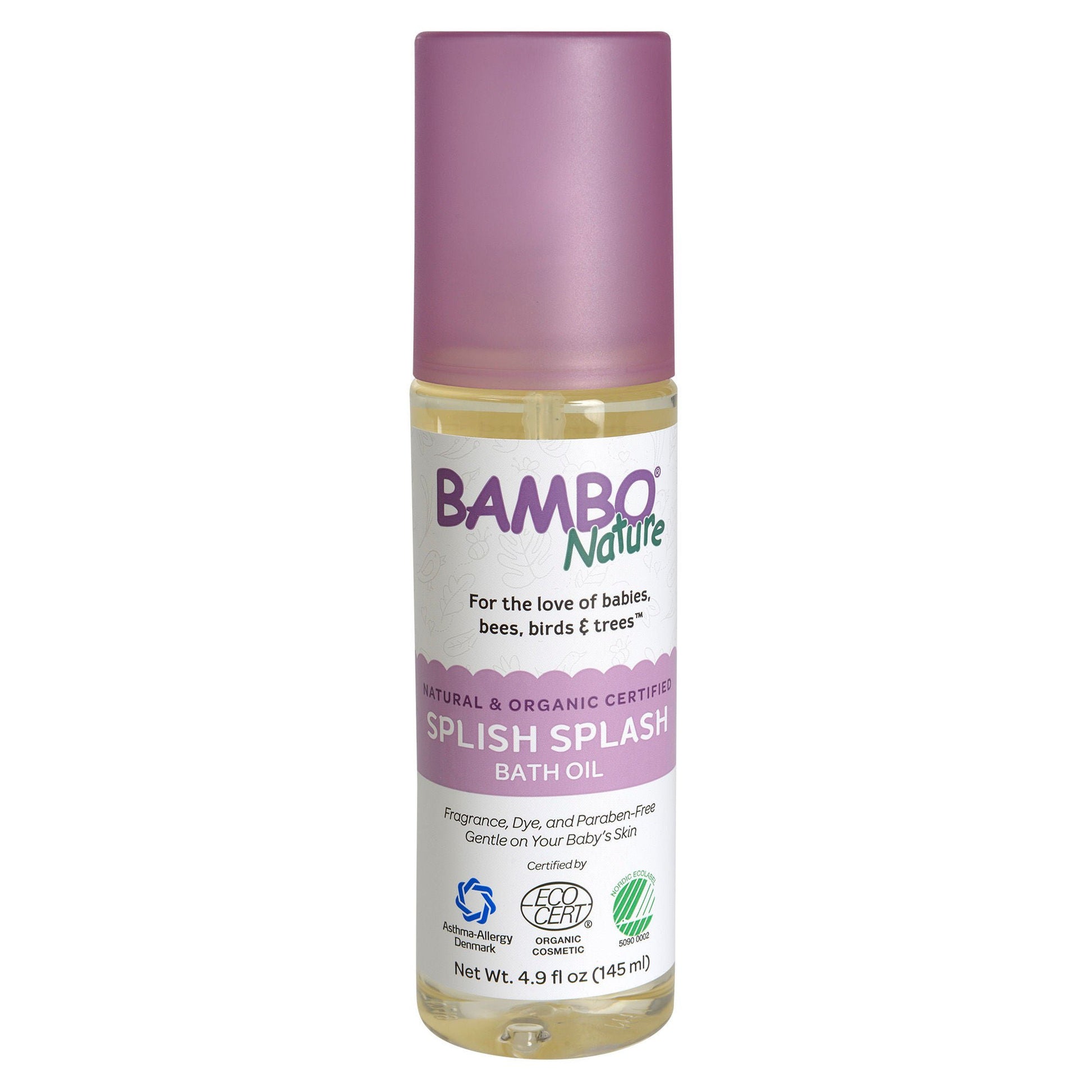 Bambo® Nature Splish Splash Bath Oil, bottle