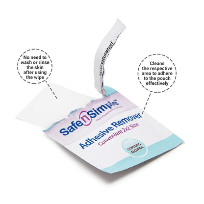 Safe N Simple Adhesive Remover, Wipe
