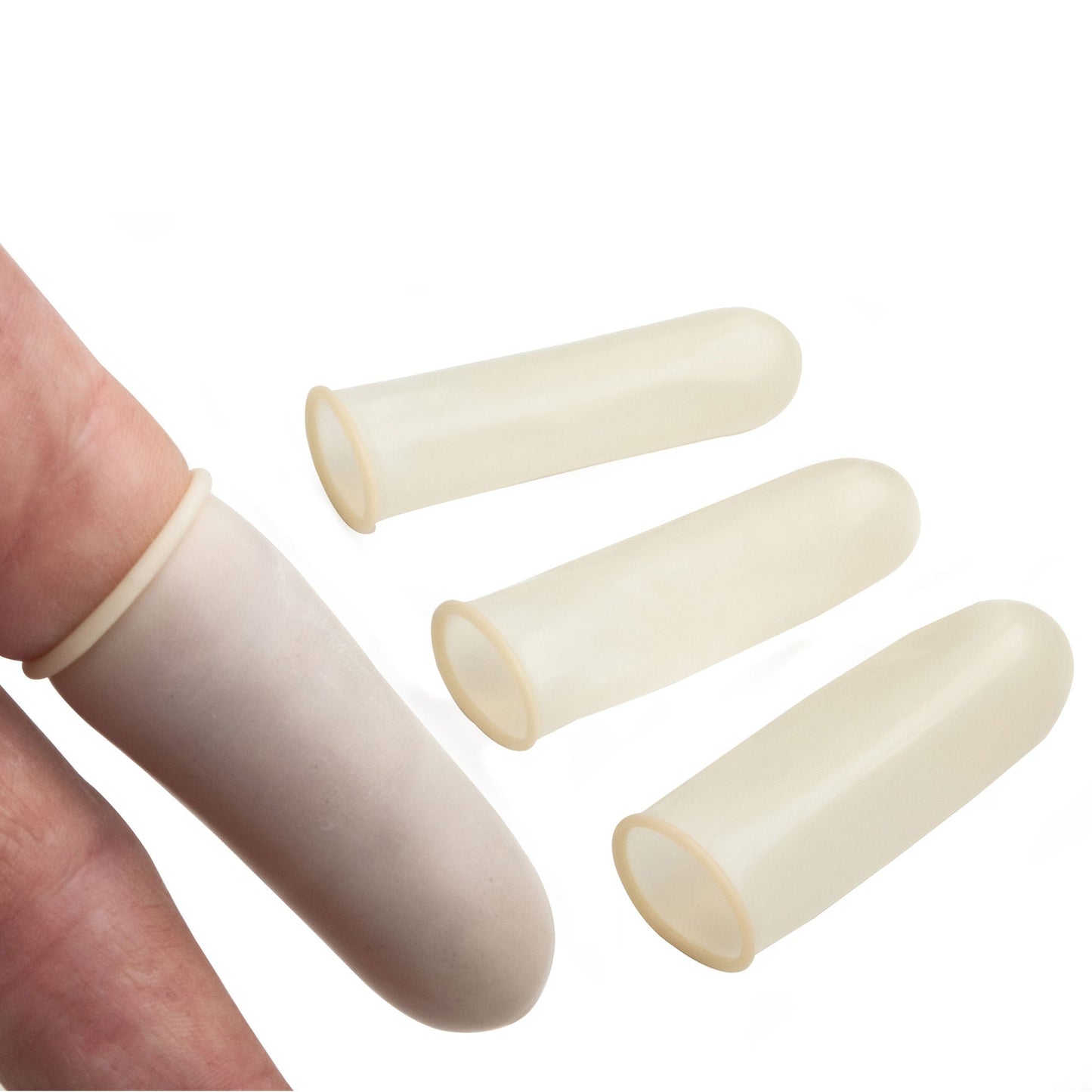 Tech-Med® Nitrile Finger Cots, White - view 6