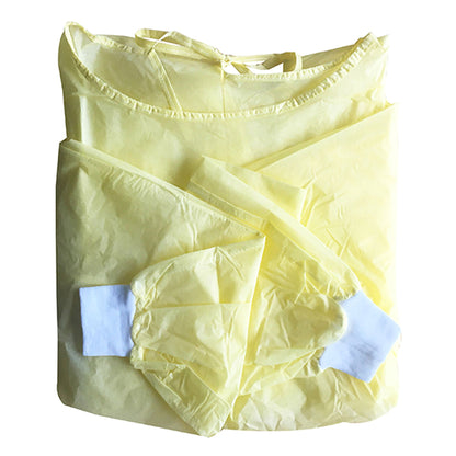 Protective Procedure Gown X-Large Yellow NonSterile Not Rated Disposable