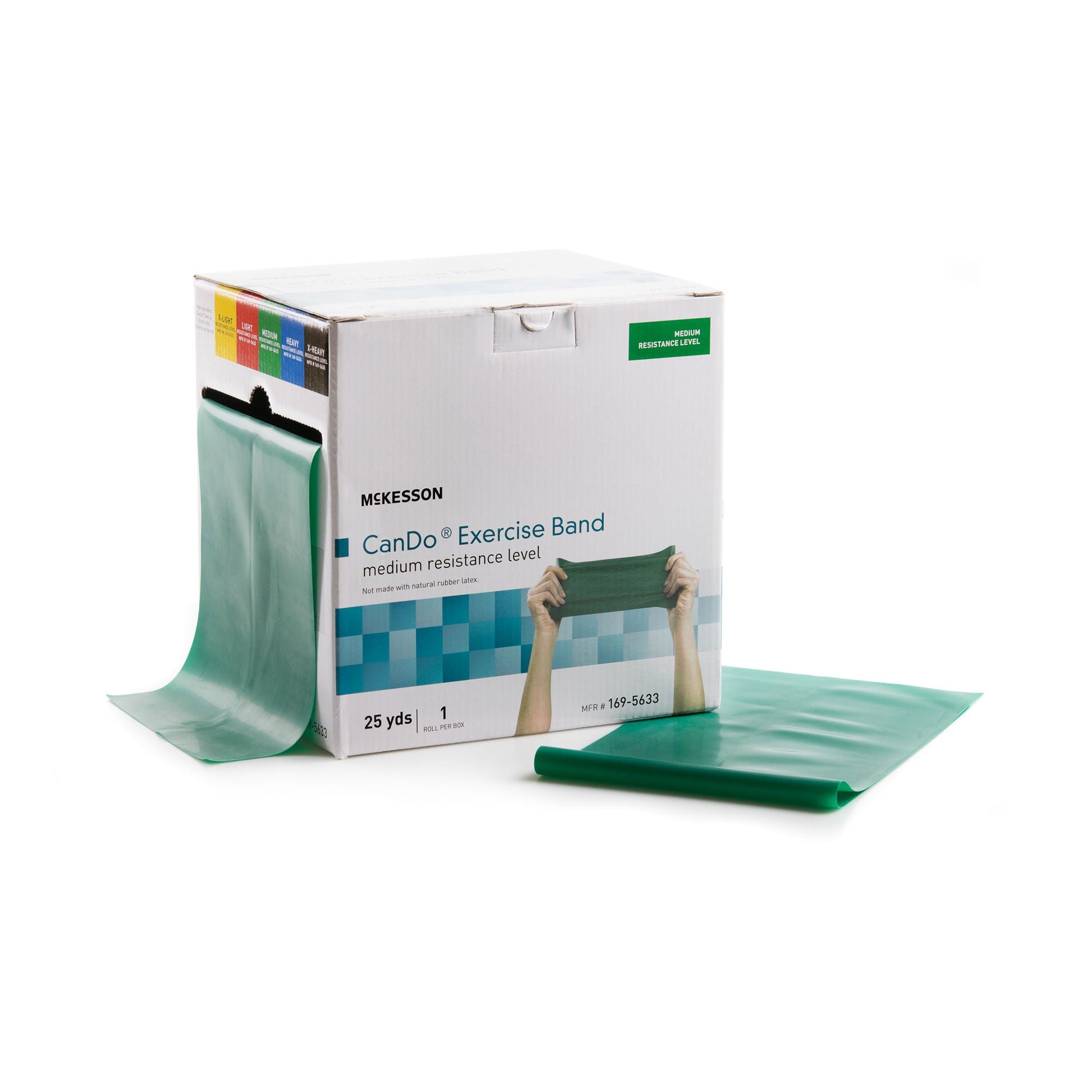 McKesson Exercise Resistance Band, Green, Medium Resistance