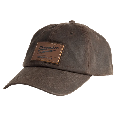 Milwaukee Waxed Canvas Adjustable Hat - Brown M772N