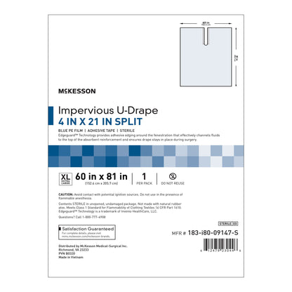McKesson Sterile Impervious U-Drape