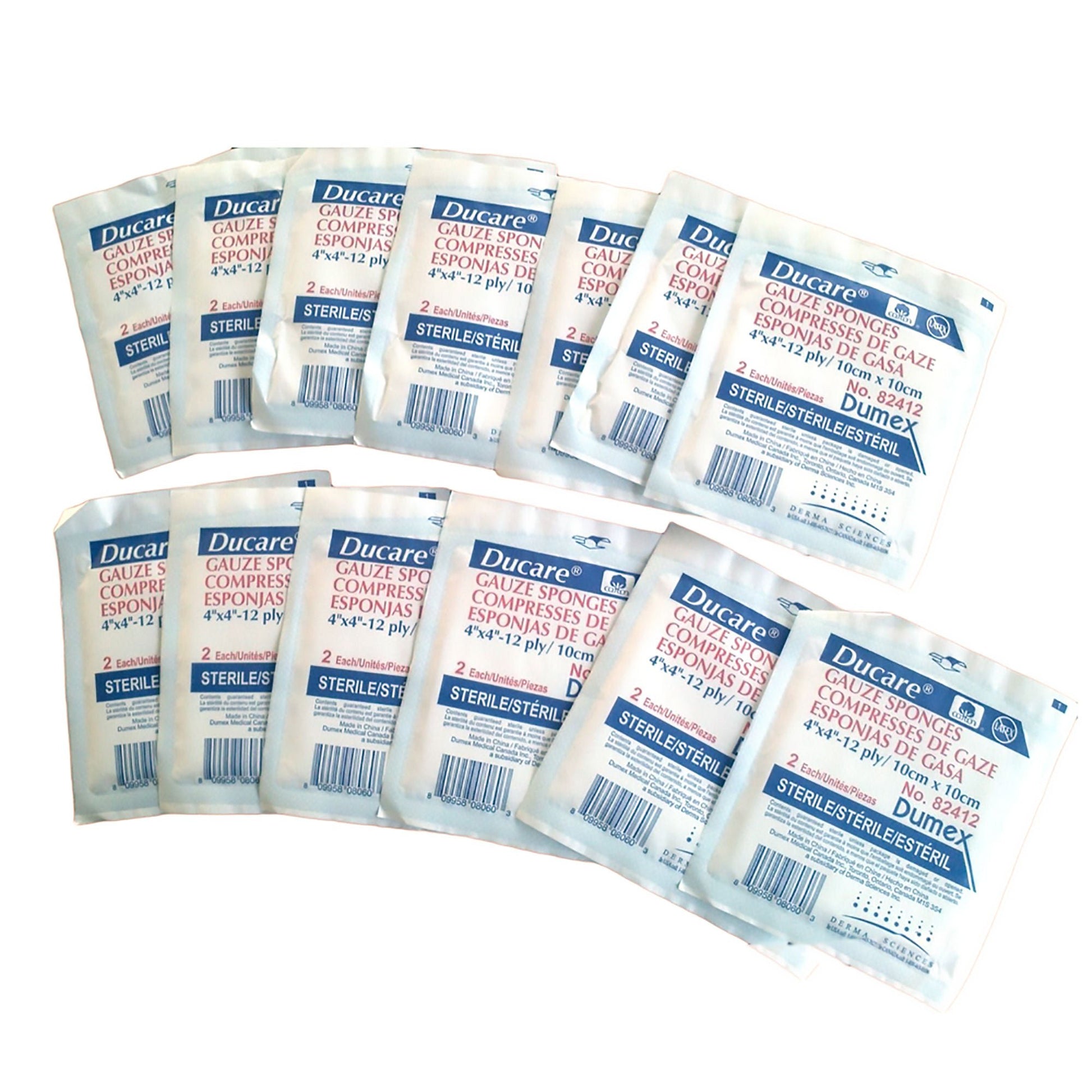 Ducare Sterile Gauze Sponge, 12-Ply